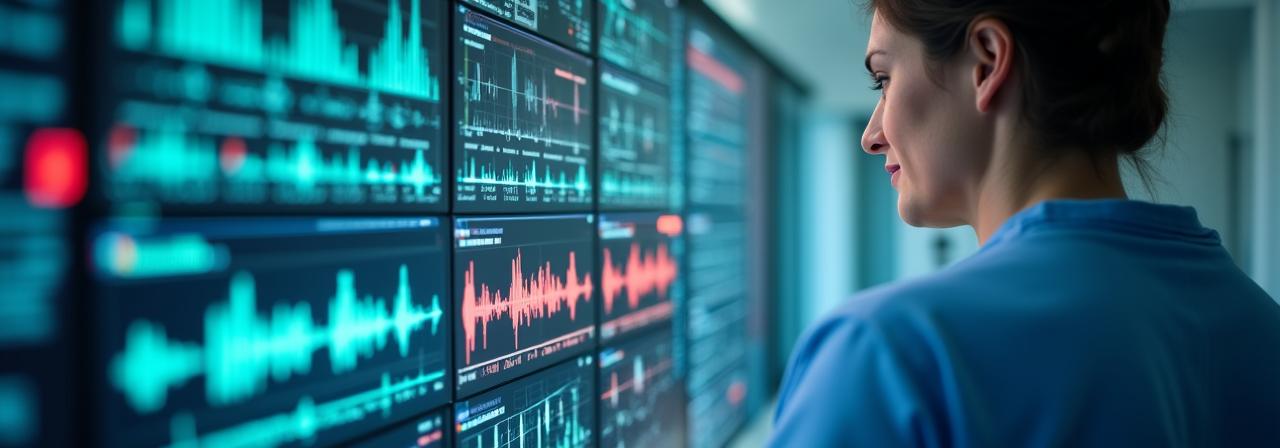 AI health monitoring dashboard for hospital patient outcomes and senior care analytics